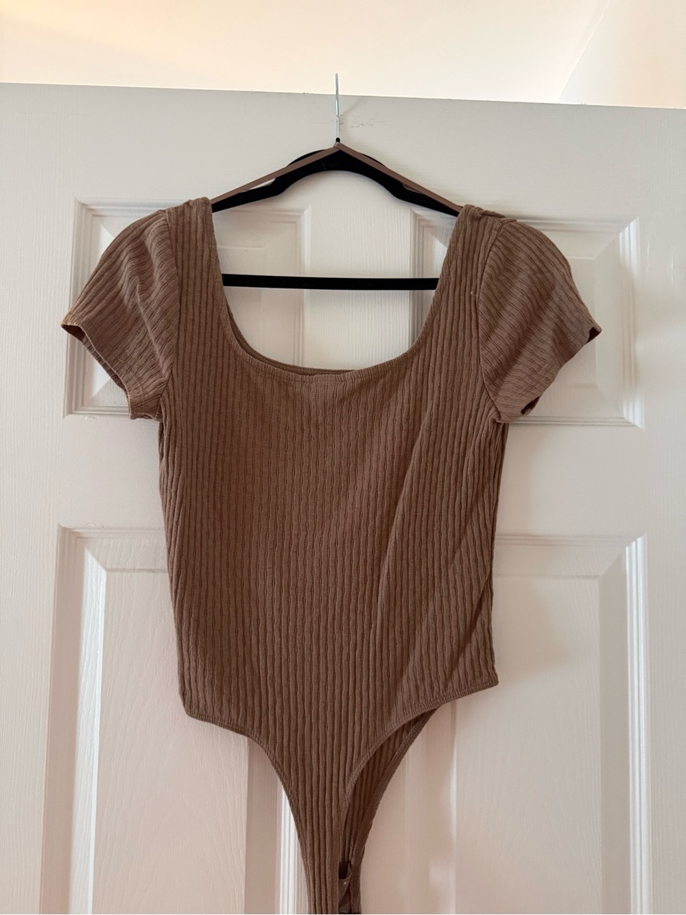 wild fable Ribbed Scoop Bodysuit - Taupe